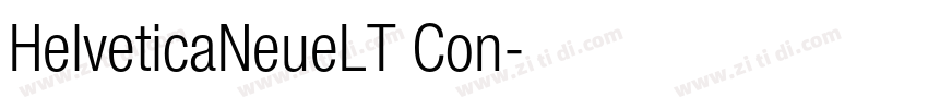 HelveticaNeueLT Con字体转换